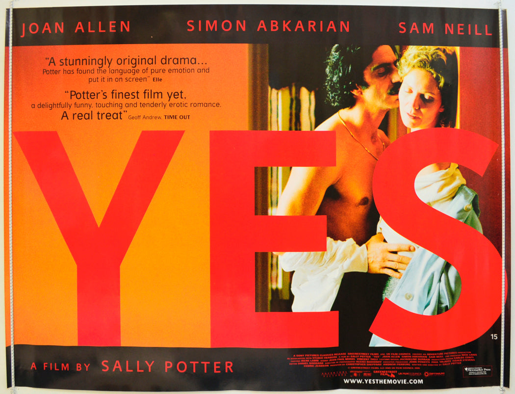 Yes Original Quad Poster - Film Poster - Movie Poster  