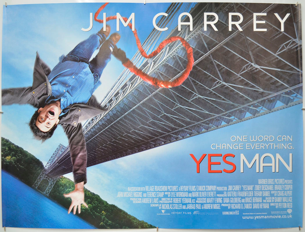 Yes Man Original Quad Poster - Film Poster - Movie Poster - Cinema Poster