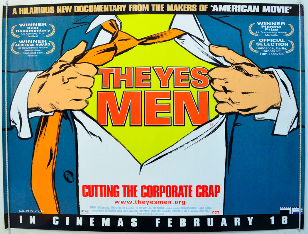 The Yes Men Original British Quad Poster - Film Poster - Movie Poster 