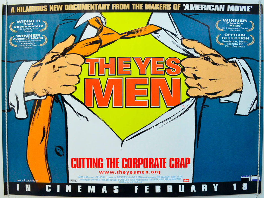 The Yes Men Original British Quad Poster - Film Poster - Movie Poster 