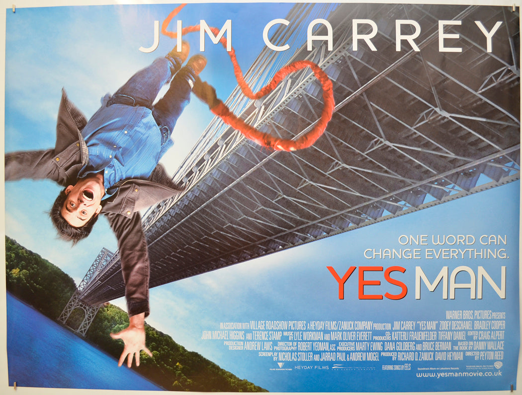 Yes Man  Original Quad Poster - Film Poster - Movie Poster