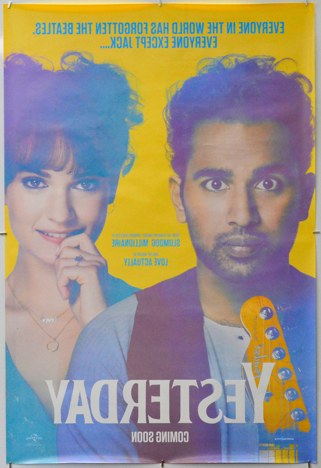 Yesterday (Back) Cinema One Sheet Movie Poster 