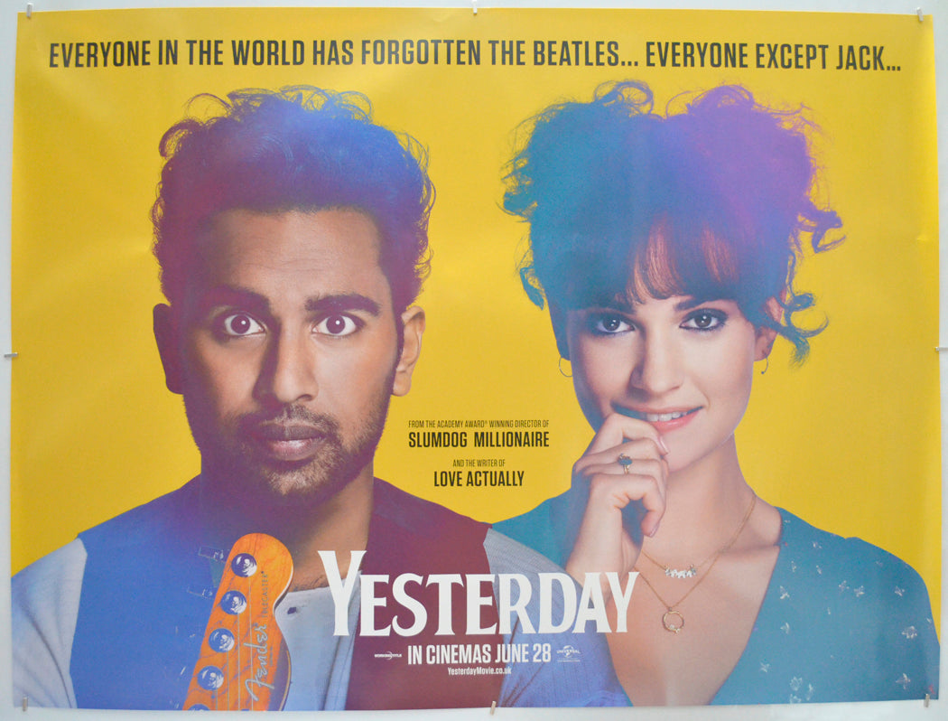 Yesterday - Original Quad Poster - Film Poster - Movie Poster