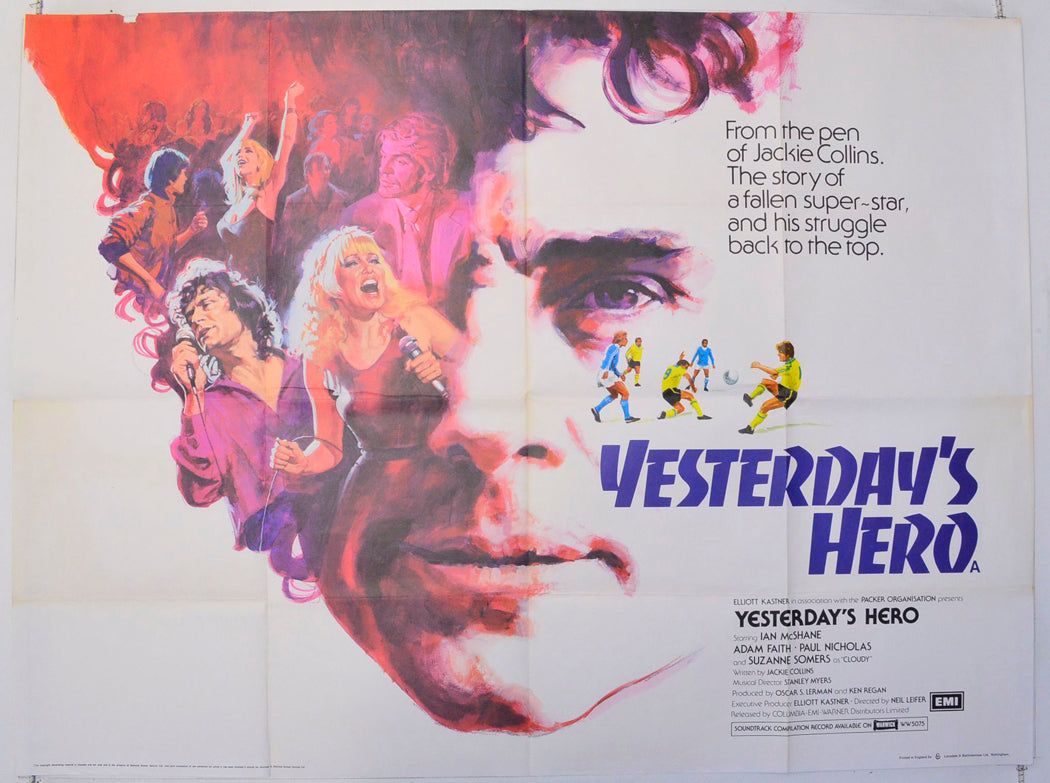 Yesterday's Hero Original British Quad Poster - Film Poster - Movie Poster 