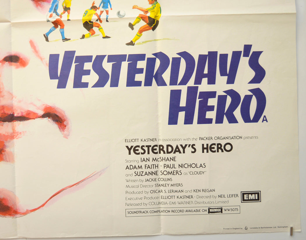 YESTERDAY’S HERO (Bottom Right) Cinema Quad Movie Poster 