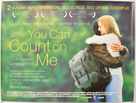 You Can Count On Me Original Quad Poster - Film Poster - Movie Poster  