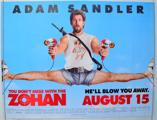 You Don't Mess With The Zohan Original British Quad Poster - Film Poster - Movie Poster 