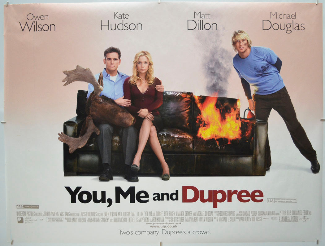 You, Me And Dupree Original Quad Poster - Film Poster - Movie Poster