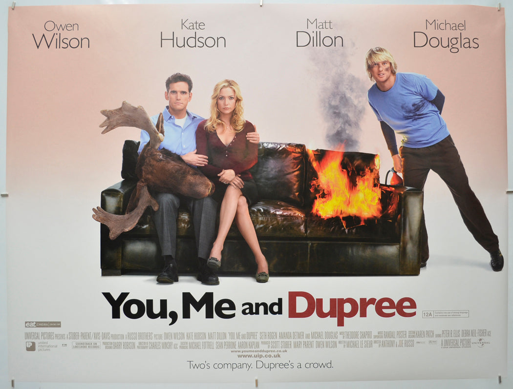 You, Me And Dupree Original Quad Poster - Film Poster - Movie Poster