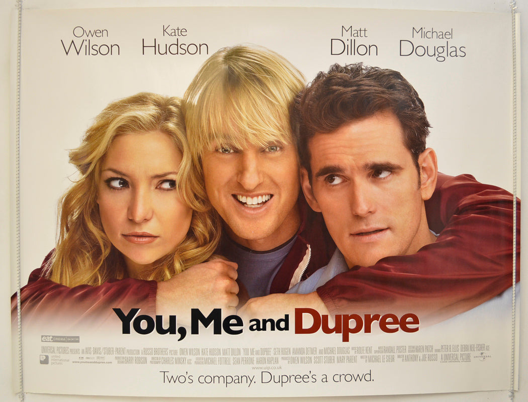 You, Me And Dupree  (Teaser / Advance Version)   Original Quad Poster - Film Poster - Movie Poster