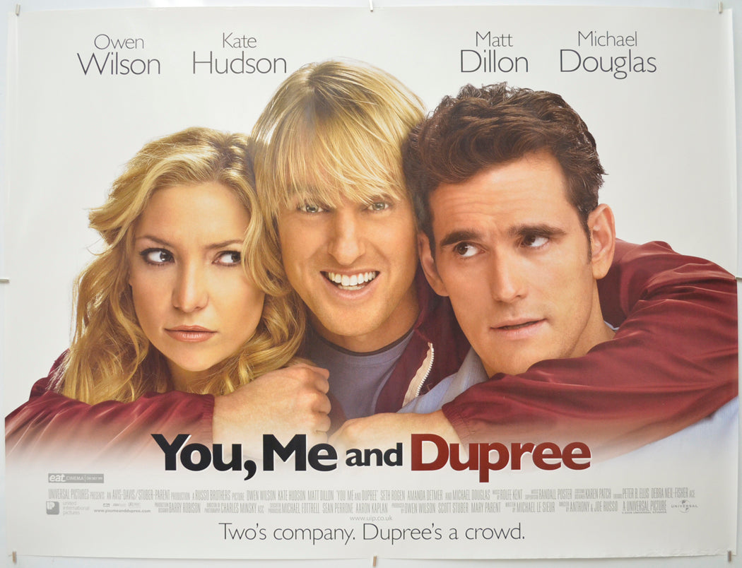 You, Me And Dupree (Teaser / Advance Version)Original Quad Poster - Film Poster - Movie Poster