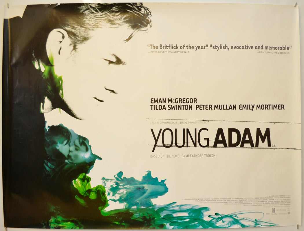 Young Adam Original Quad Poster - Film Poster - Movie Poster  