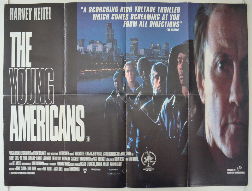 The Young Americans Original Quad Poster - Film Poster - Movie Poster  