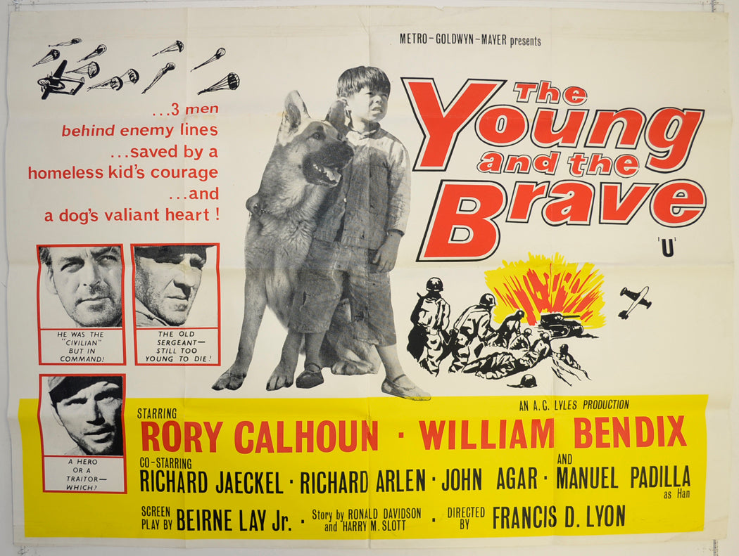 The Young And The Brave  Original British Quad Poster - Film Poster - Movie Poster 