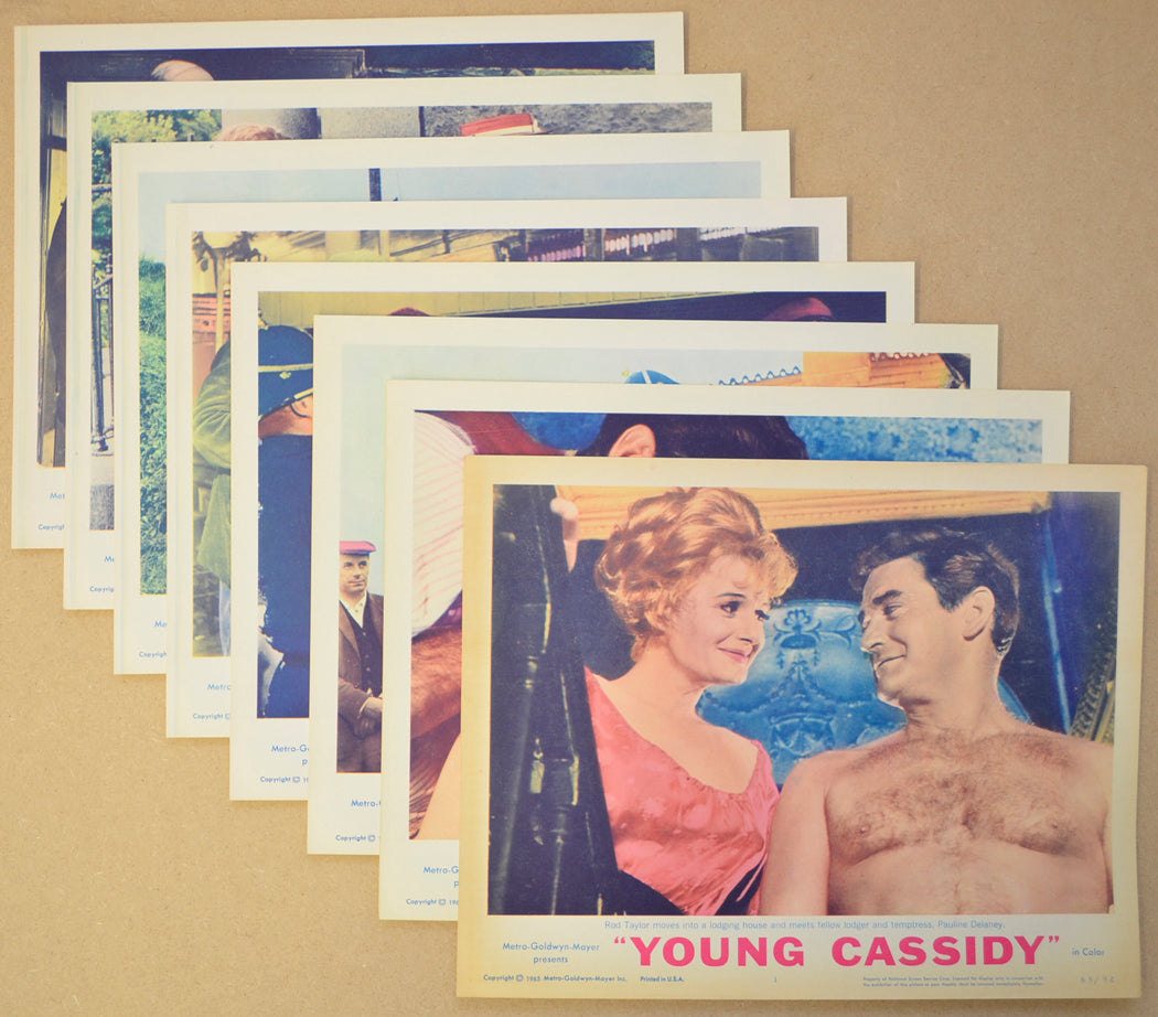 Young Cassidy Set Of 8 Original Cinema Lobby Cards 