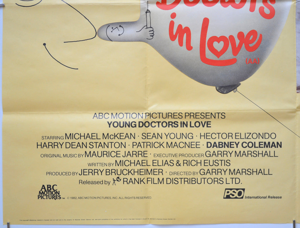 YOUNG DOCTORS IN LOVE (Bottom Left) Cinema Quad Movie Poster 