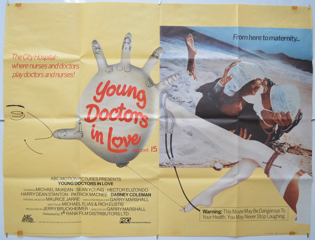 Young Doctors in Love  Original Quad Movie Poster  