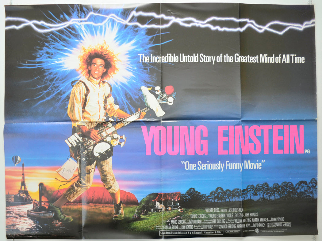 Young Einstein Original Quad Poster - Film Poster - Movie Poster  