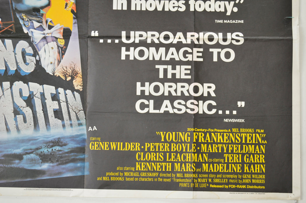 YOUNG FRANKENSTEIN (Bottom Right) Cinema Quad Movie Poster 