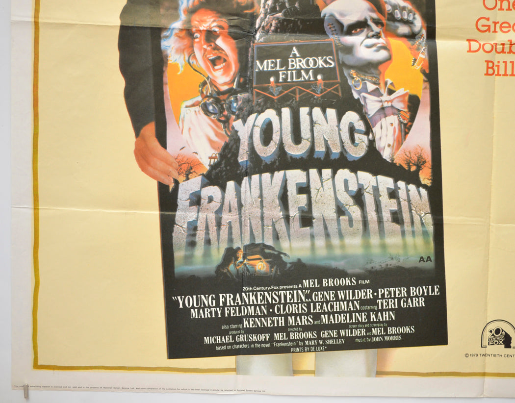 YOUNG FRANKENSTEIN / SILENT MOVIE (Bottom Left) Cinema Quad Movie Poster 