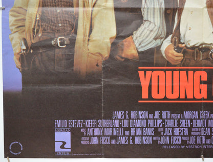 YOUNG GUNS (Bottom Left) Cinema Quad Movie Poster 