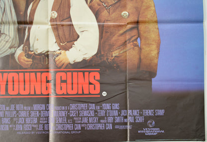 YOUNG GUNS (Bottom Right) Cinema Quad Movie Poster 