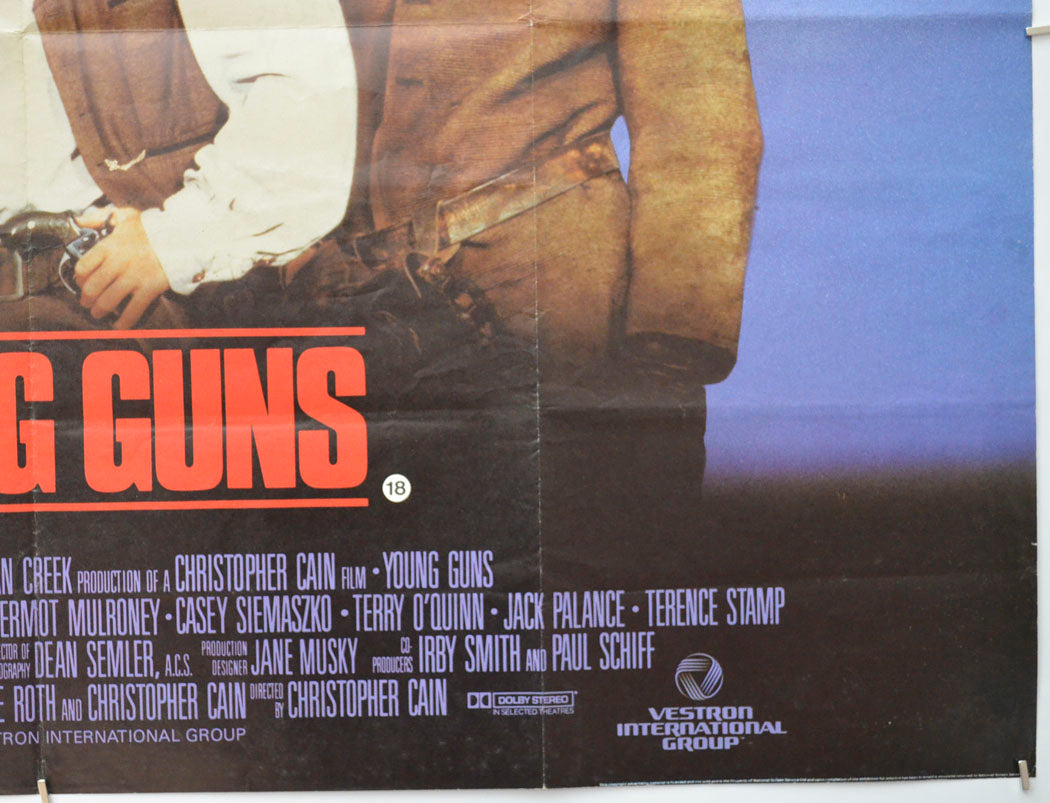 YOUNG GUNS (Bottom Right) Cinema Quad Movie Poster 