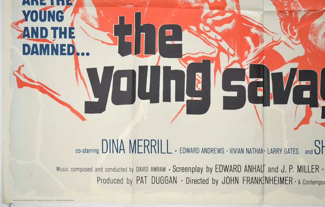 THE YOUNG SAVAGES (Bottom Left) Cinema Quad Movie Poster 