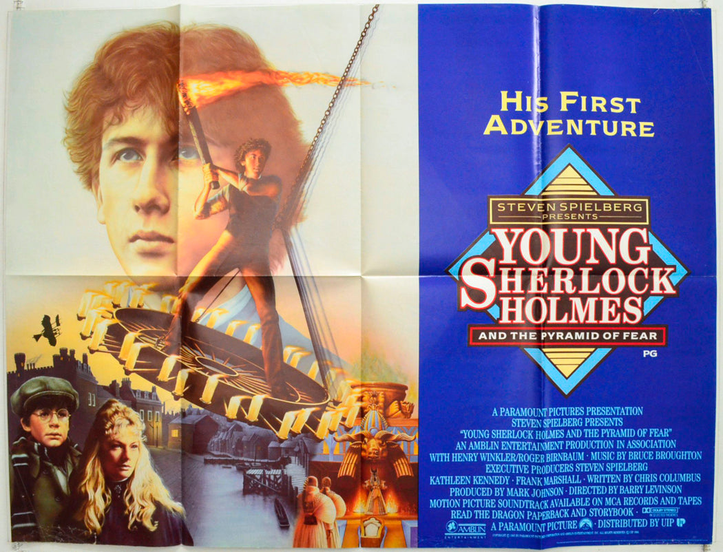 Young Sherlock Holmes Original British Quad Poster - Film Poster - Movie Poster 