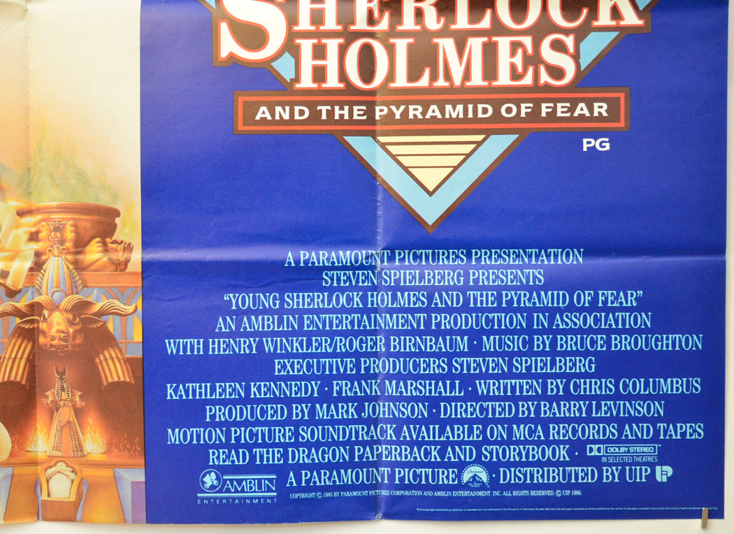 YOUNG SHERLOCK HOLMES (Bottom Right) Cinema Quad Movie Poster 