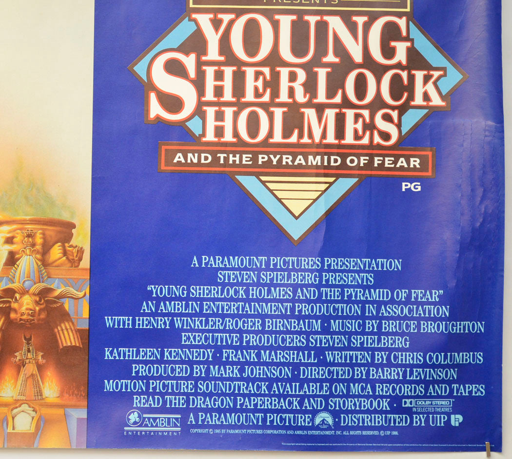 YOUNG SHERLOCK HOLMES (Bottom Right) Cinema Quad Movie Poster 