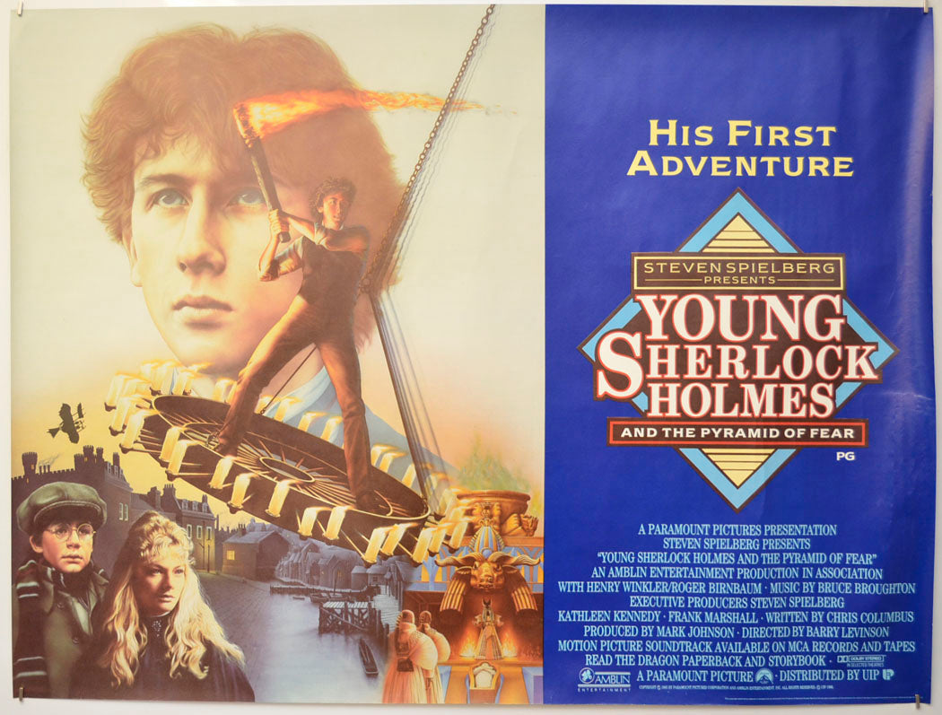 Young Sherlock Holmes Original Quad Poster - Film Poster - Movie Poster