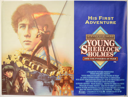 Young Sherlock Holmes Original Quad Poster - Film Poster - Movie Poster