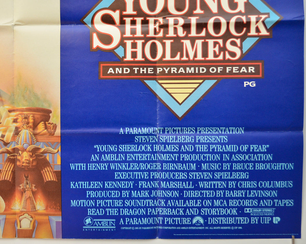 YOUNG SHERLOCK HOLMES (Bottom Right) Cinema Quad Movie Poster 