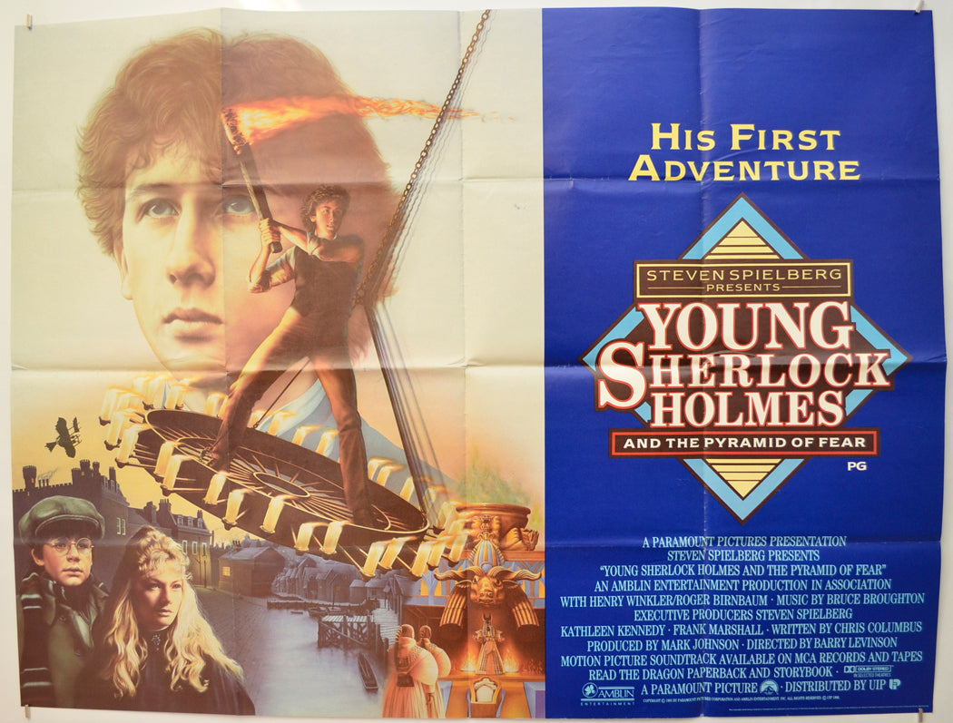 Young Sherlock Holmes Original Quad Poster - Film Poster - Movie Poster