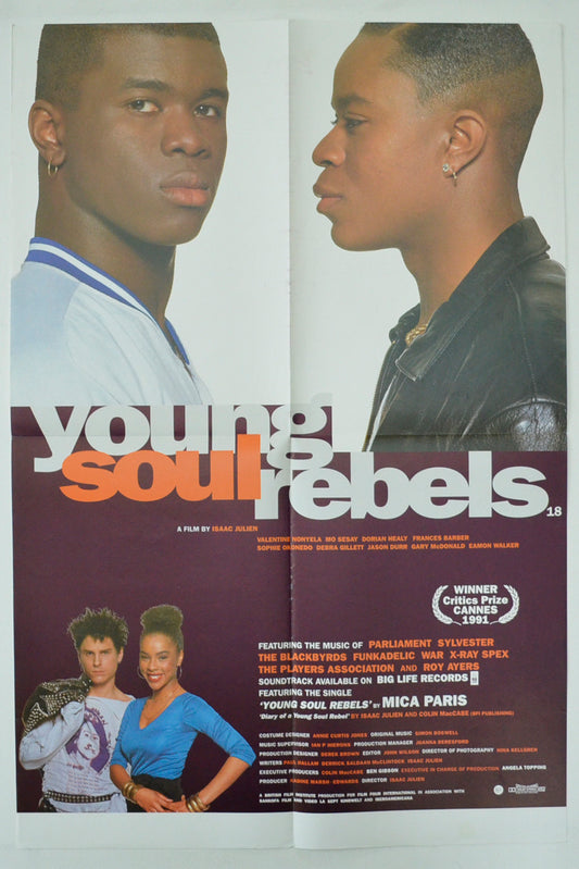 Young Soul Rebels Original Double Crown Poster - Film Poster - Movie Poster  