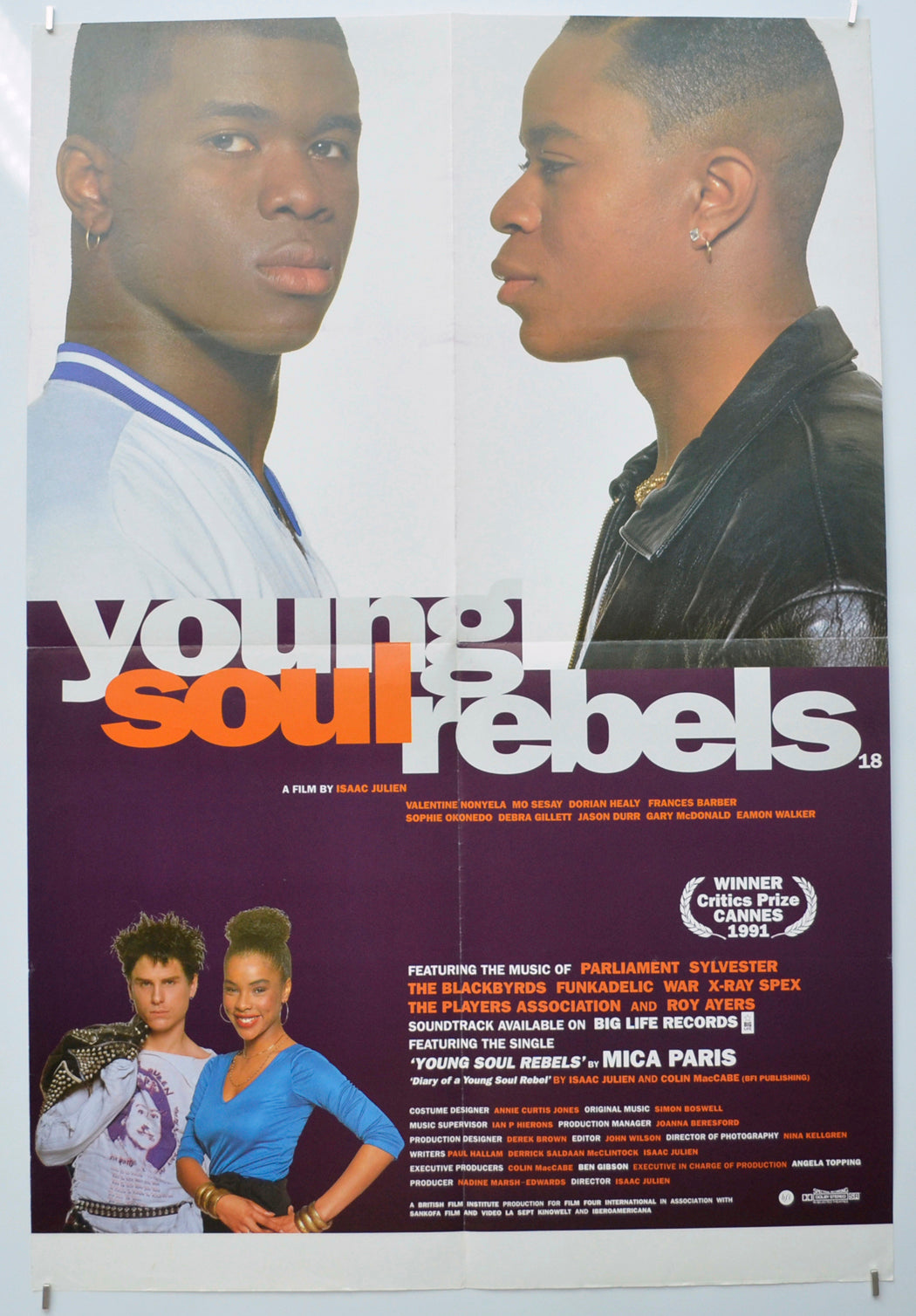 Young Soul Rebels  Original Double Crown Poster - Film Poster - Movie Poster