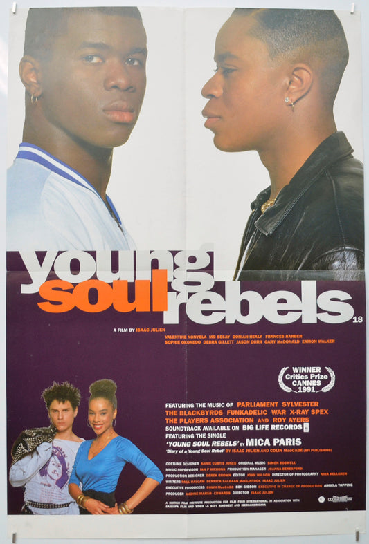 Young Soul Rebels  Original Double Crown Poster - Film Poster - Movie Poster