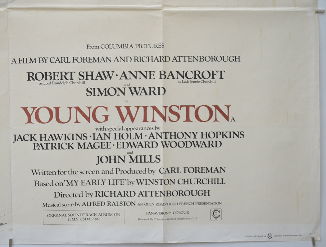 YOUNG WINSTON (Bottom Right) Cinema Quad Movie Poster 