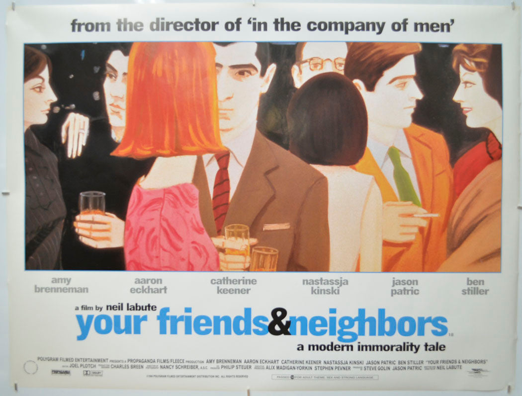 Your Friends And Neighbors Original Quad Poster - Film Poster - Movie Poster