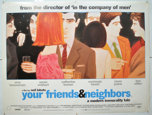 Your Friends And Neighbors Original Quad Poster - Film Poster - Movie Poster