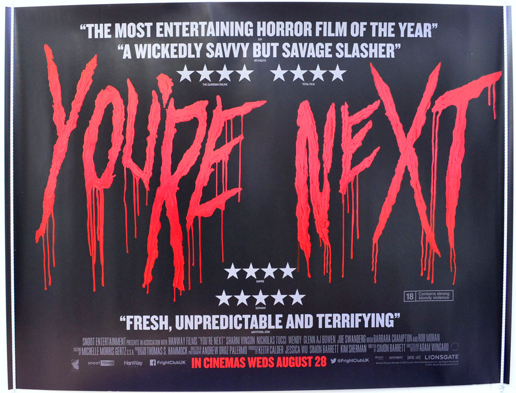 You're Next Original British Quad Poster - Film Poster - Movie Poster 