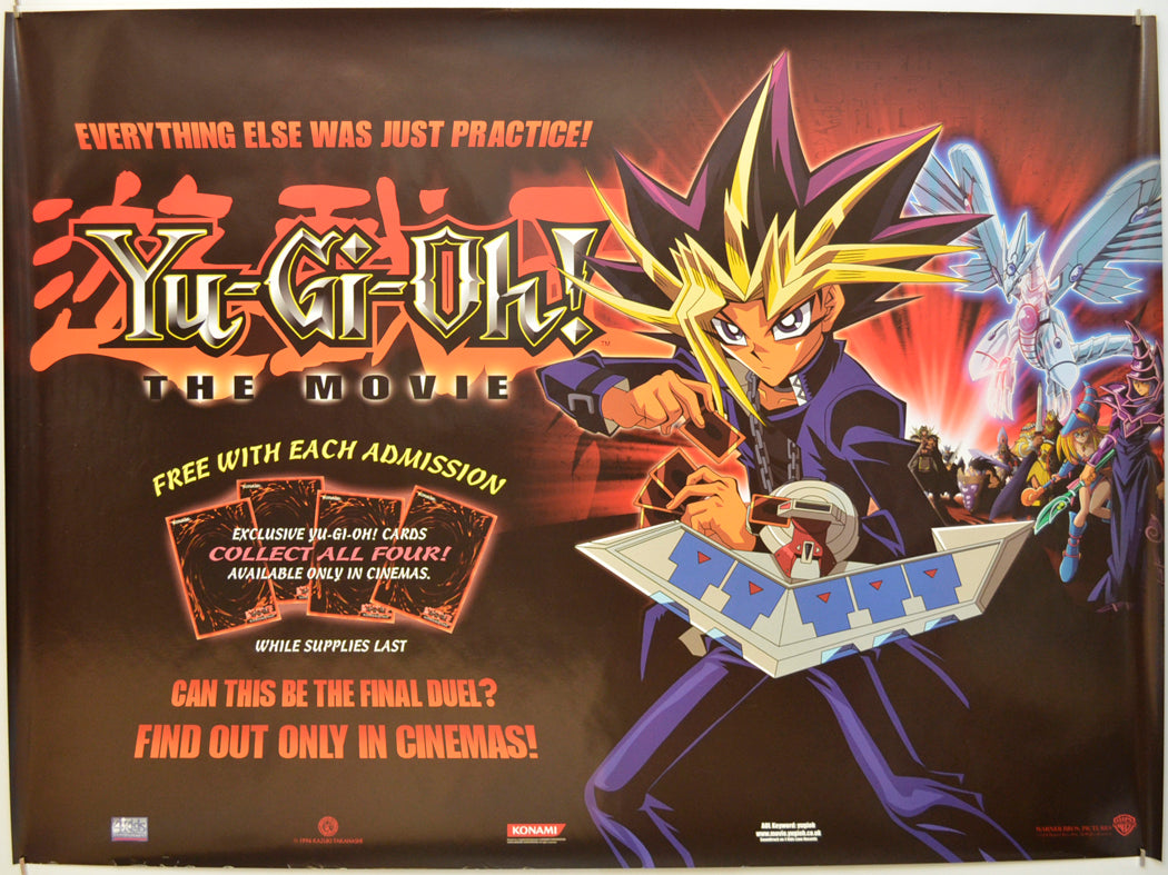 Yu-Gi-Oh! - The Movie Original Quad Poster - Film Poster - Movie Poster  