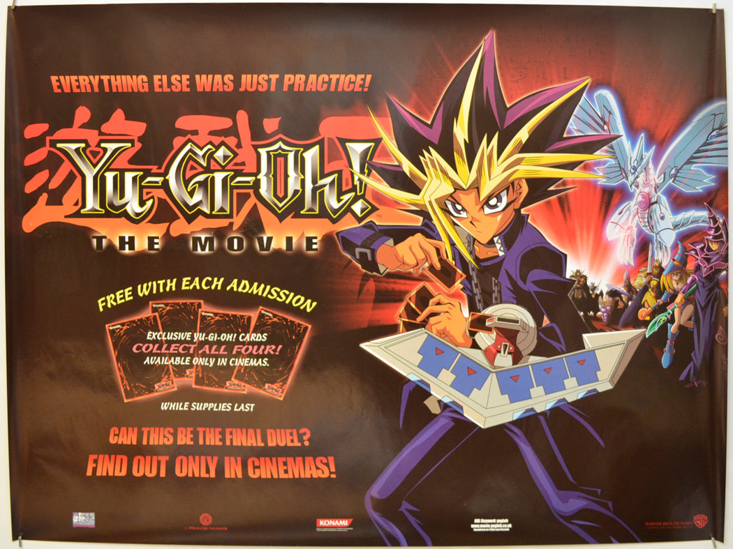 Yu-Gi-Oh! - The Movie Original Quad Poster - Film Poster - Movie Poster  