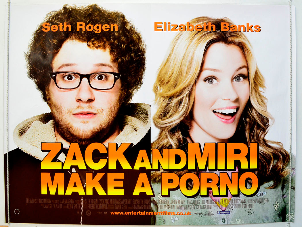 Zack And Miri Make A Porno  Original British Quad Poster - Film Poster - Movie Poster