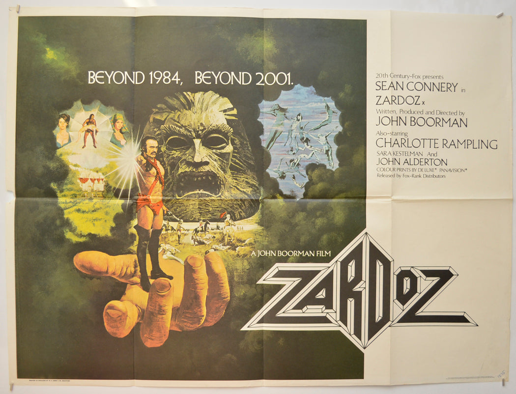 Zardoz  Original Quad Poster - Film Poster - Movie Poster