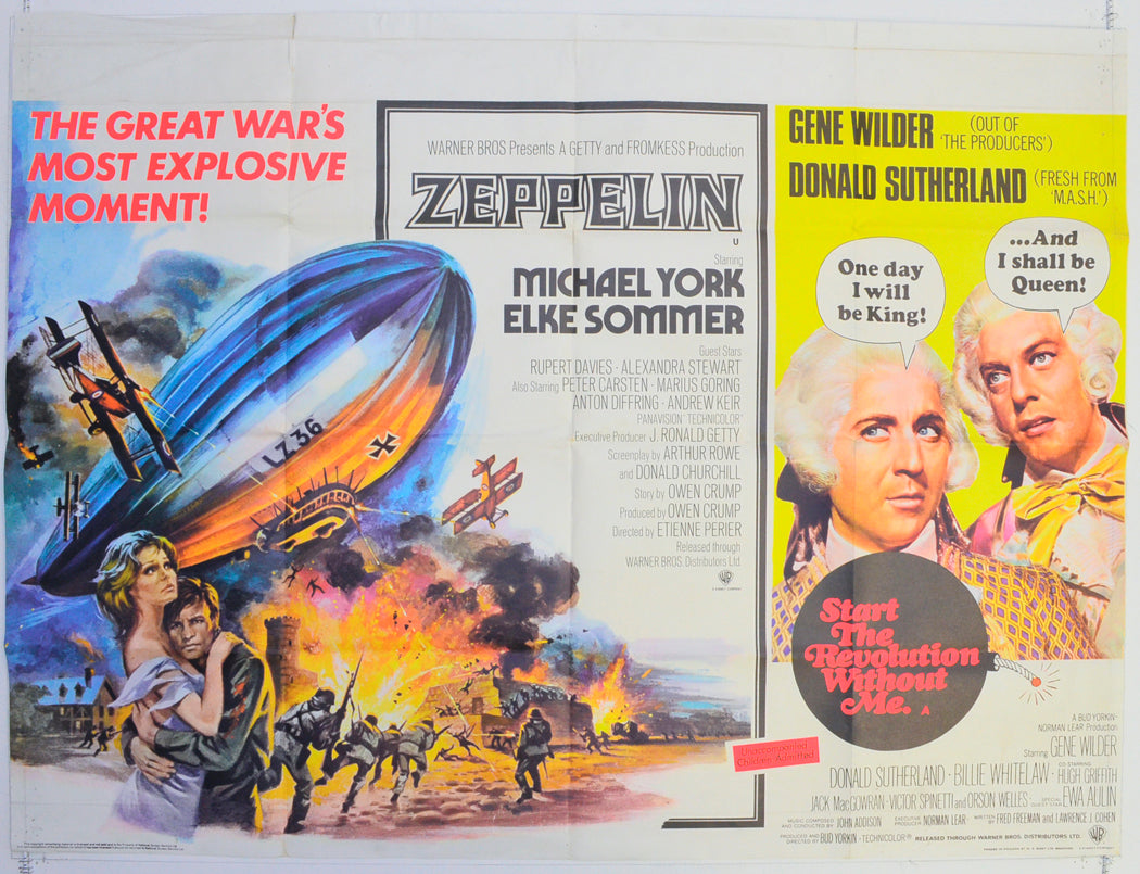 Zeppelin / Start The Revolution Without Me  Original British Quad Poster - Film Poster - Movie Poster 