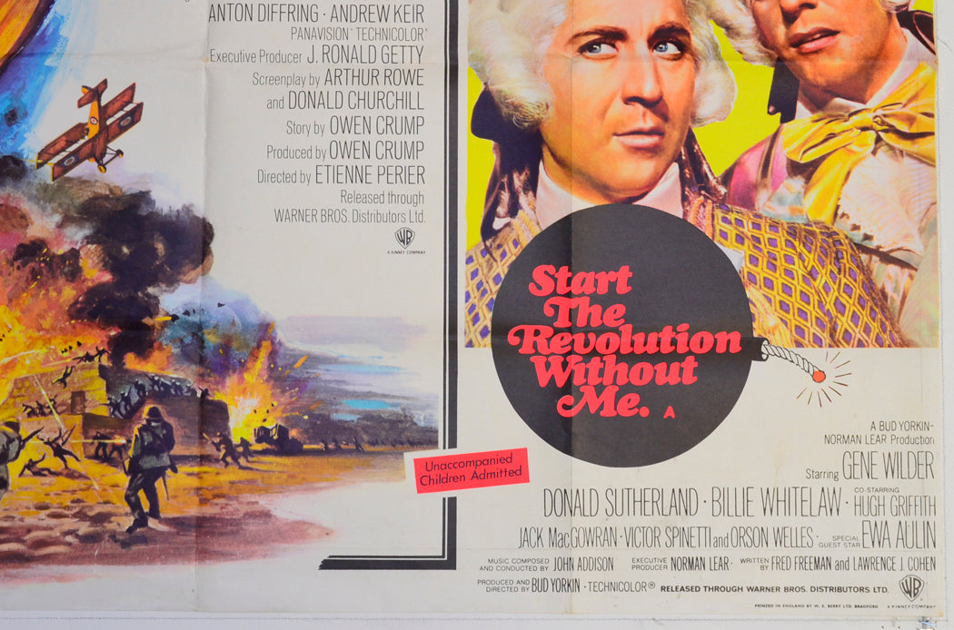 ZEPPELIN / START THE REVOLUTION WITHOUT ME (Bottom Right) Cinema Quad Movie Poster 