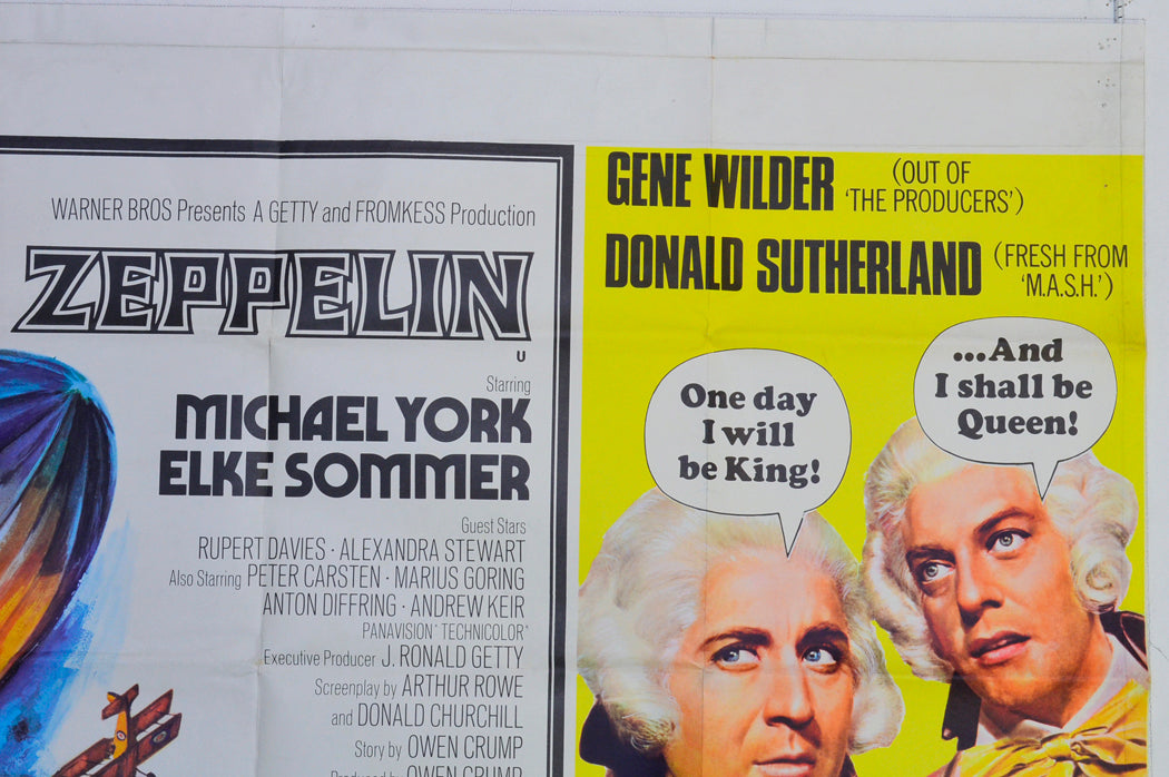 ZEPPELIN / START THE REVOLUTION WITHOUT ME (Top Right) Cinema Quad Movie Poster 