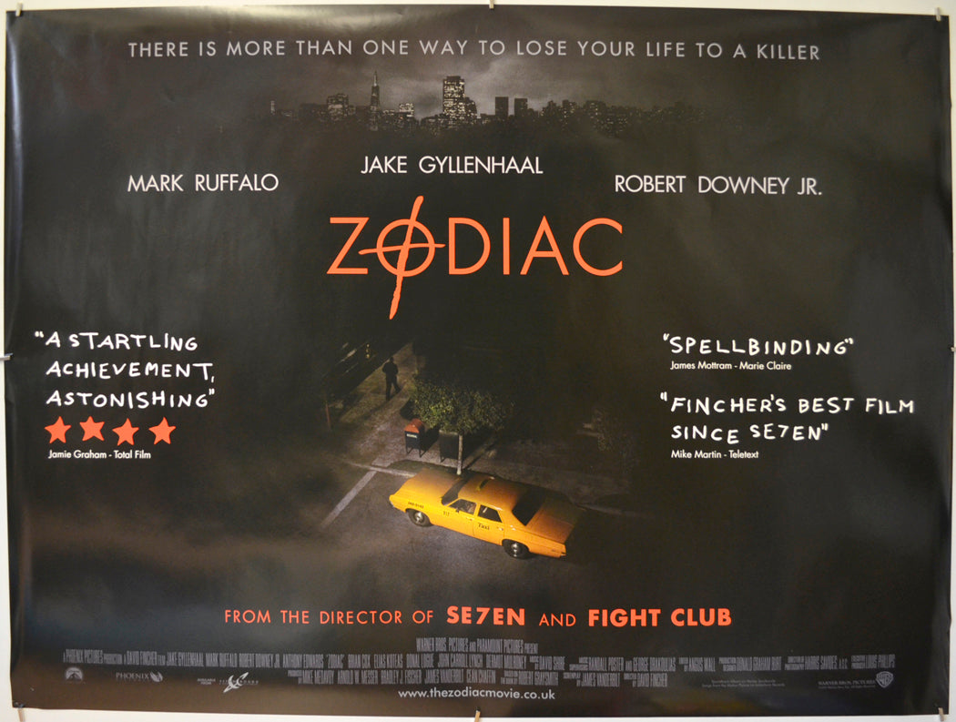 Zodiac Original Quad Poster - Film Poster - Movie Poster  